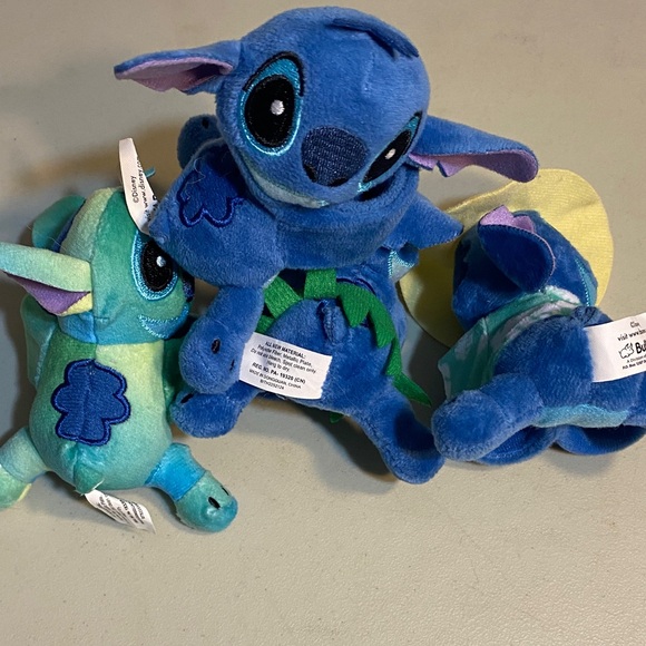 Disney Blue and Green Stitch Mini Plush Set - Picture 4 of 4